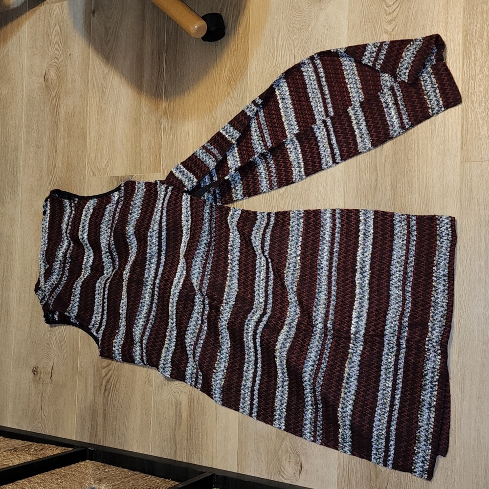 BCBGENERATION RED MULTI NWT LONG SIDE SPLIT VEST … - image 9